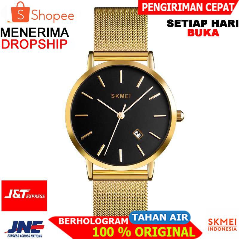 ORIGINAL SKMEI Jam Tangan Analog Pria - 1530 [Gold]