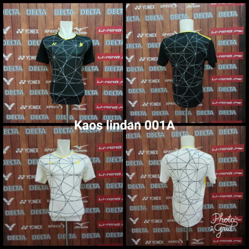 Kaos Olahraga Badminton Grade Ori Import Baju Badminton Bulutangkis Yonex Lindan GO Impor