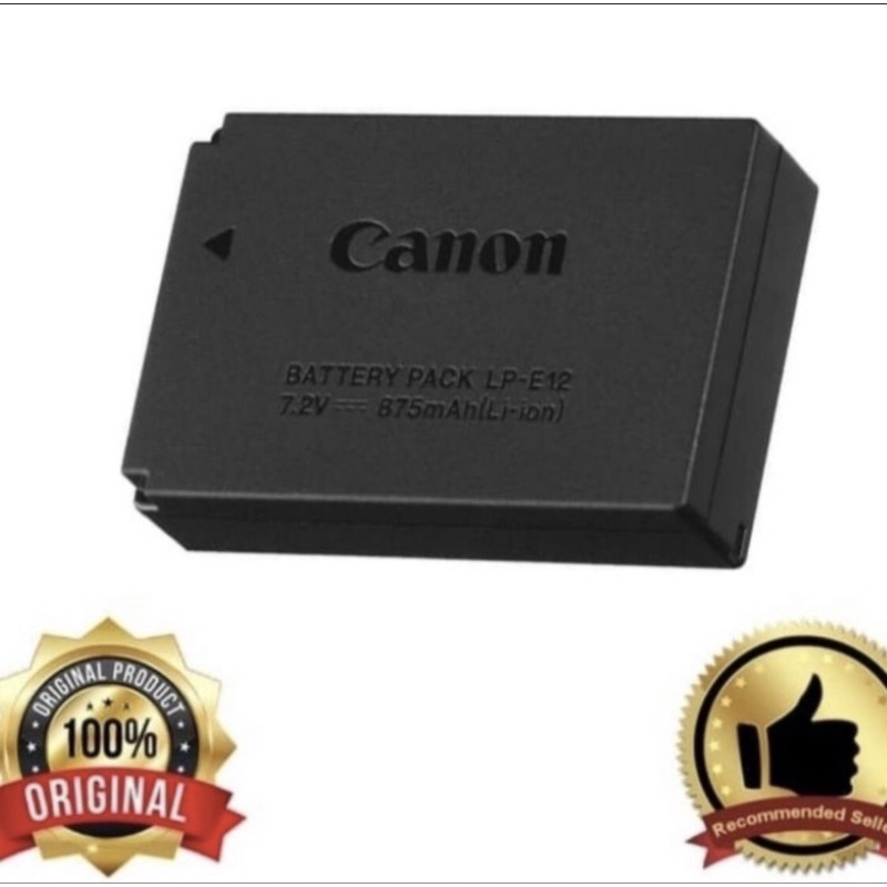 Baterai Canon LP-E12 Original 100% for Canon Mirrorless Eos M M10 M100 M200 100D DLL