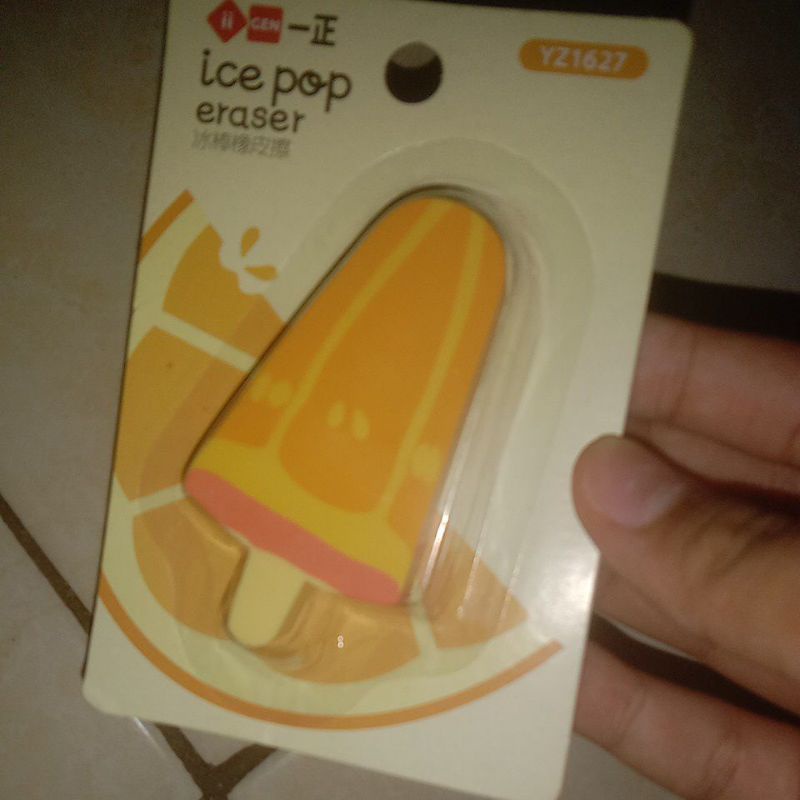 

ice pop eraser