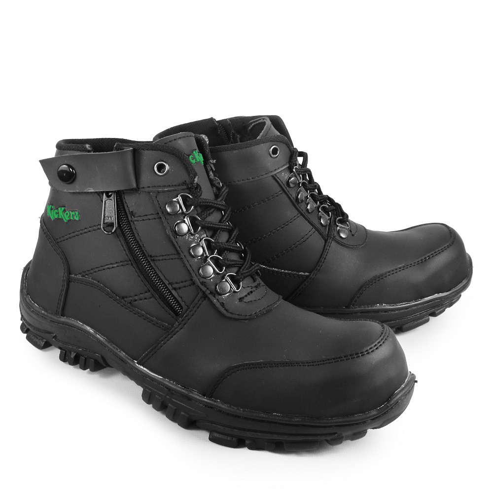 MS SHOP - SALE 12.12 - Shoes Boots Safety Kickers Morisey Hitam Sepatu Pria Gunung Bots Murah Laki