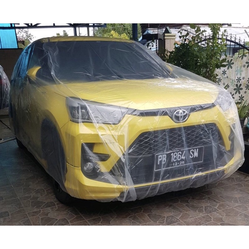 COVER MOBIL TRANSPARAN TEBAL 100 MIKRON AVANZA RAIZE ROCKY TUTUP MOBIL SARUNG MOBIL ERTIGA SIGRA DATSUN GO HRV TRANSPARAN WATERPROOF