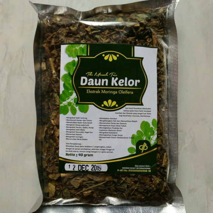 

Jual Teh seduh daun KELOR 40 gram HIKMAH HERBAL teh moringa curah Berkualitas