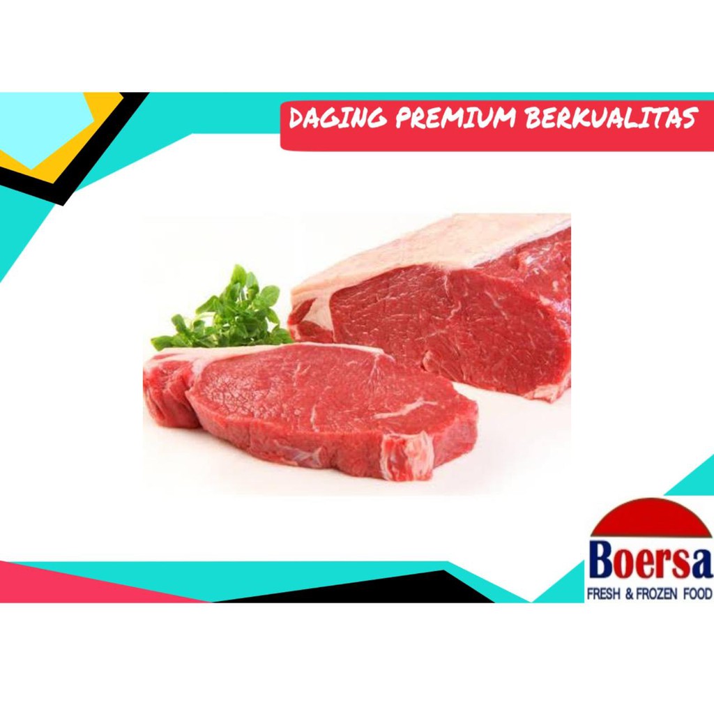 

Daging Sapi sirloin Australian Grade A / pack 1000gr