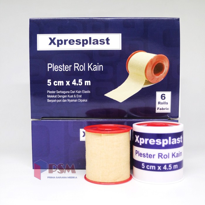 Plester Rol Kain 5cm x 4,5m Xpresplast Gidcare / sejenis Leukoplast