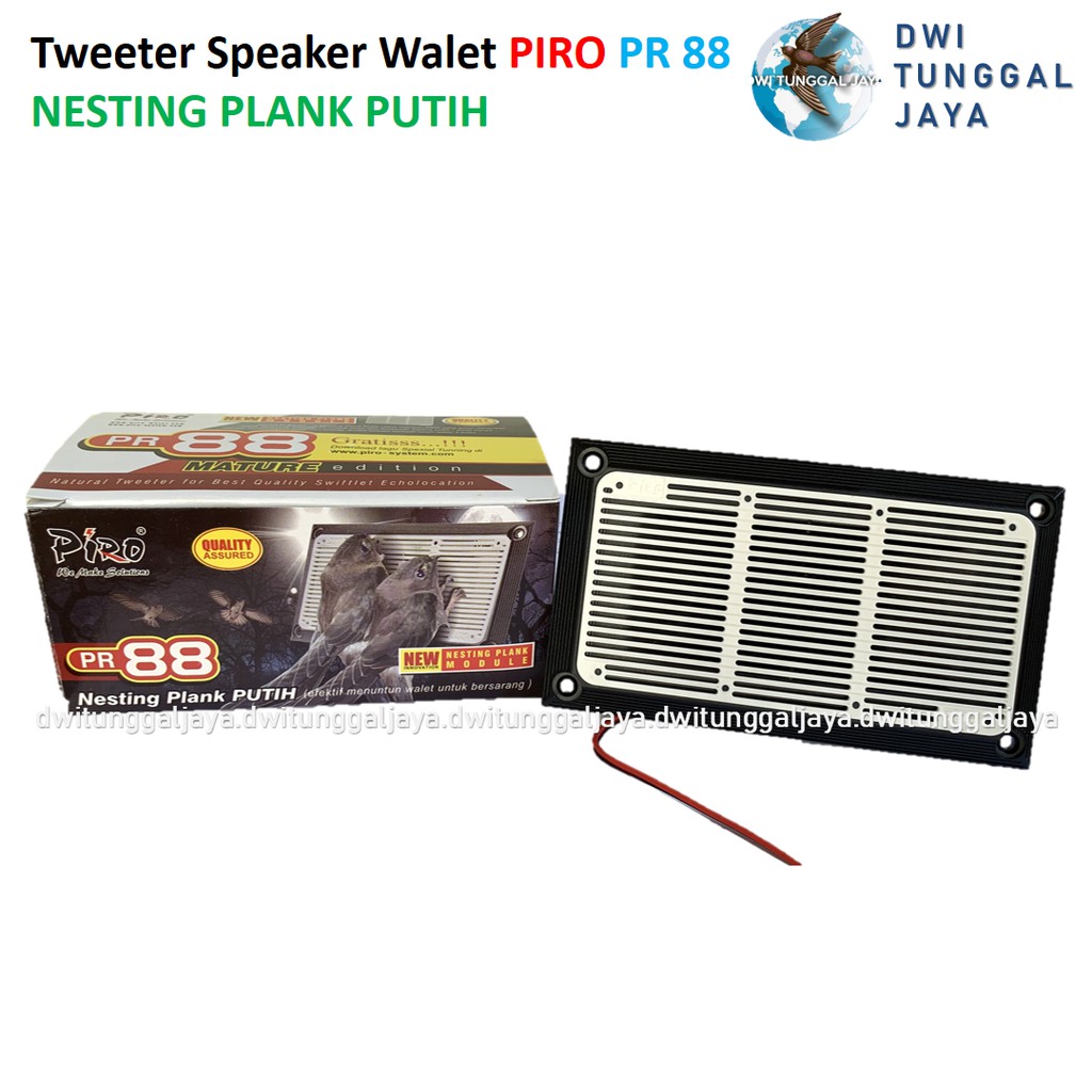 Tweeter Tuiter Speaker Spiker Inap Walet Piro PR88 PR 88 Nesting Plank Warna Putih
