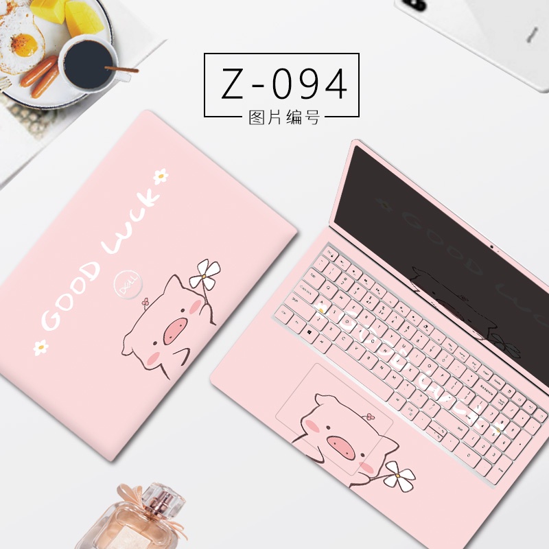 3 Pcs Stiker Pelindung Keyboard Laptop DELL Inspiron 16 7610 Vostro 15 3510 15 3511 Motif Print Kartun Warna Solid