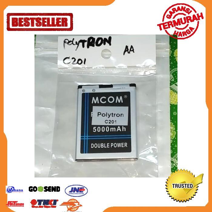 SPAREPART HP BATERAI POLYTRON C201 C 201 DOUBLE POWER MCOM 5000MAH  TERLENGKAP