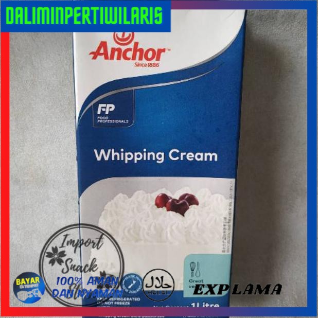 

( BISA COD ) Anchor Whip Cream 1 Liter / Anchor Whipping Cream 1 Liter PROMO [Kode 1|Kode 2|Kode