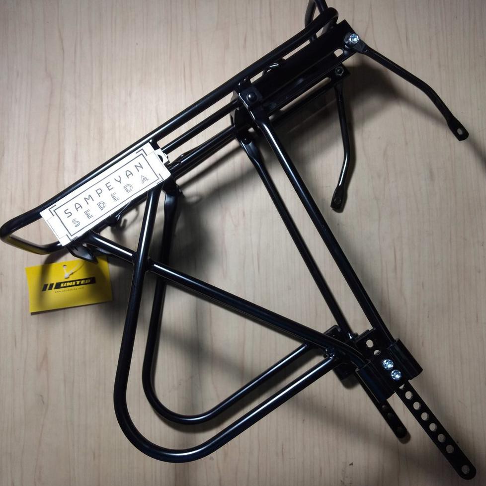 Rak Bagasi Pannier Sepeda Belakang United Hitam