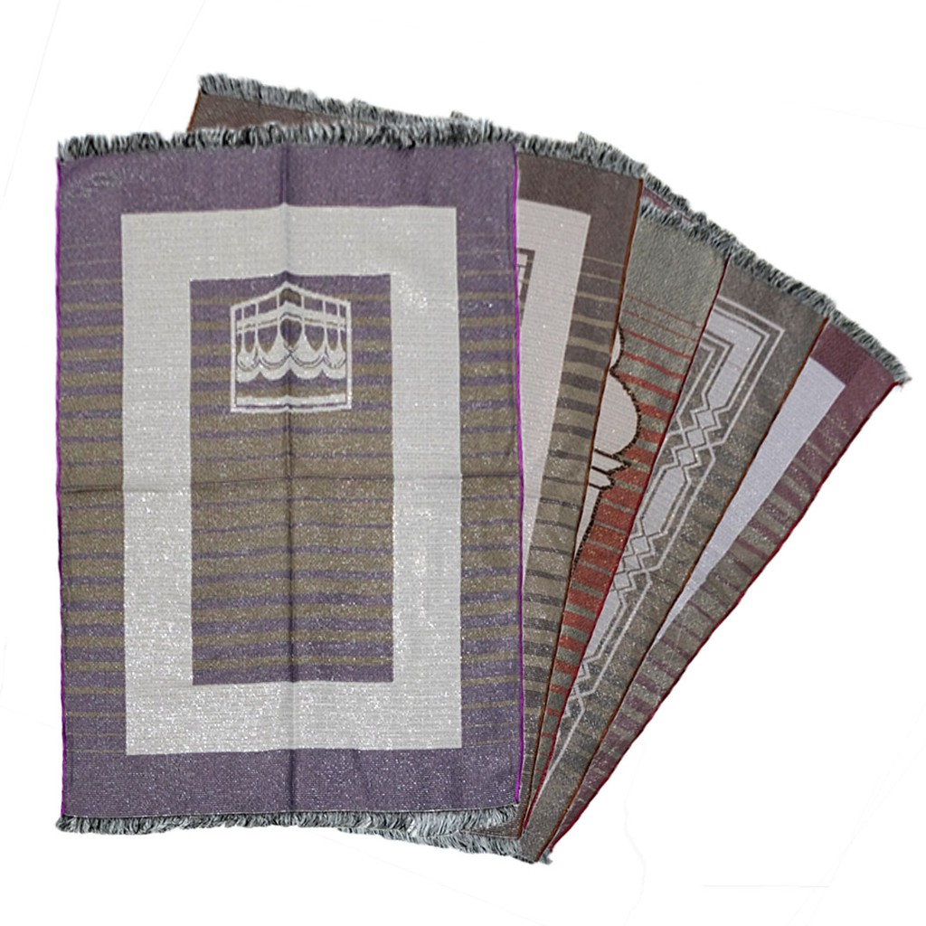 GROSIR/SABLON 50pcs Sajadah Travel QUBA/RIYADH/TIJARAH