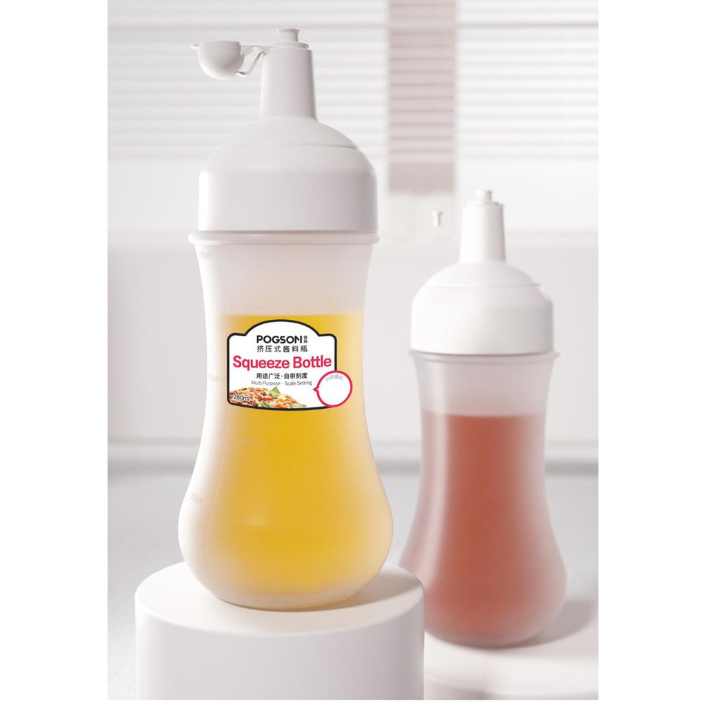(BOW) Botol Minyak Saus Kecap Bahan Plastik Anti Tumpah 280 ml Multifungsi 3VC145
