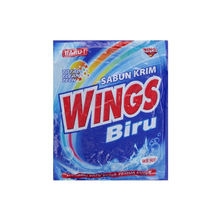 Wings Biru Cream Detergent Sachet 512gr