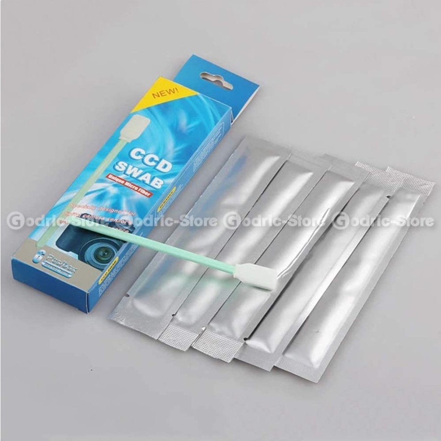 CCD Swab (isi 6 pcs) Pembersih Sensor Kamera Digital DSLR Wet Cleaning Canon Nikon Sony Fujifilm