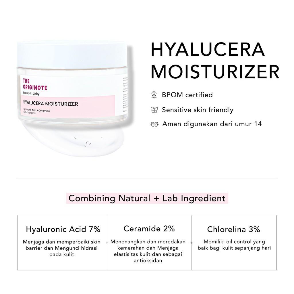 MFI - THE ORIGINOTE HYALUCERA MOISTURIZER GEL 50ML / PELEMBAB WAJAH UNTUK MEMPERBAIKI SKIN BARRIER DAN MENGHIDRASI KULIT