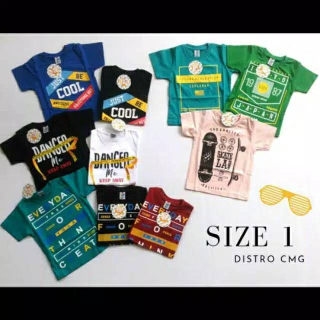 Kaos Distro Anak CMG Usia 1-7 Tahun