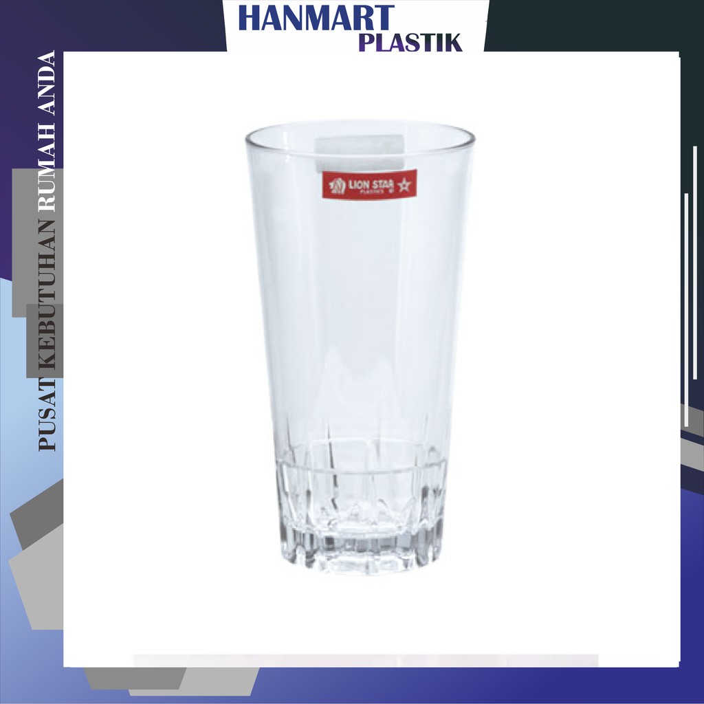 Gelas Minum Mika Florence Glass 500ml GL-94 Mug Susu Anak Gelas Kopi Plastik Lion Star Murah