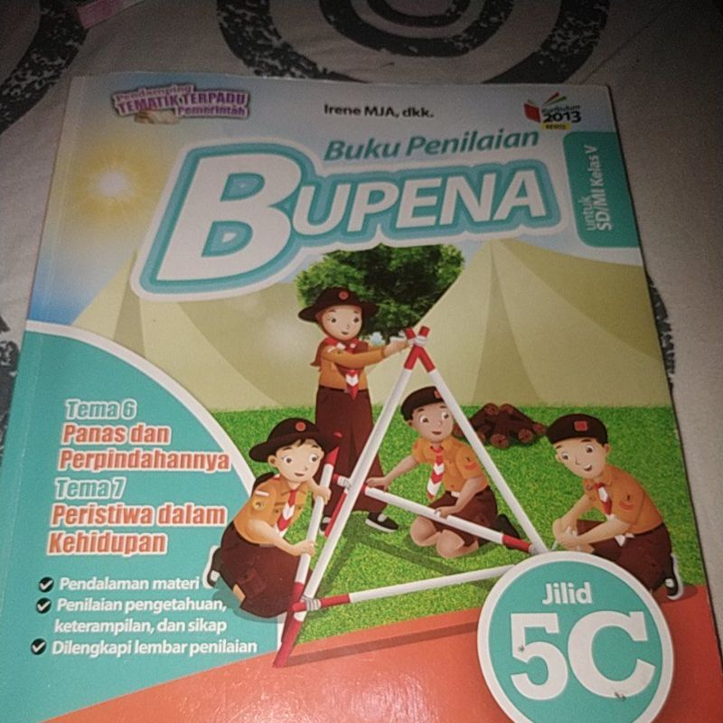 Buku penilaian, Bupena 5C kelas 5 SD/MI Erlangga bekas