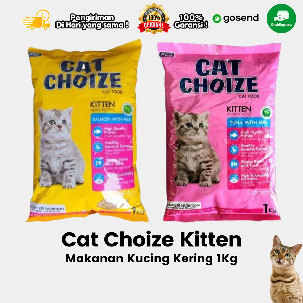 Makanan Kucing Kering Dry Food Cat Choize Kitten Milk 1Kg