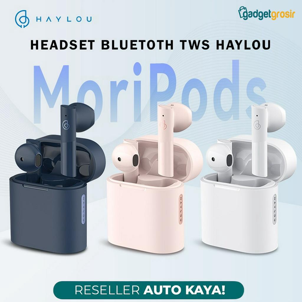 TWS Haylou MoriPods True Wireless Earbuds Headset Bluetooth Moripods BT5.2 Type C With HD Mic Suport