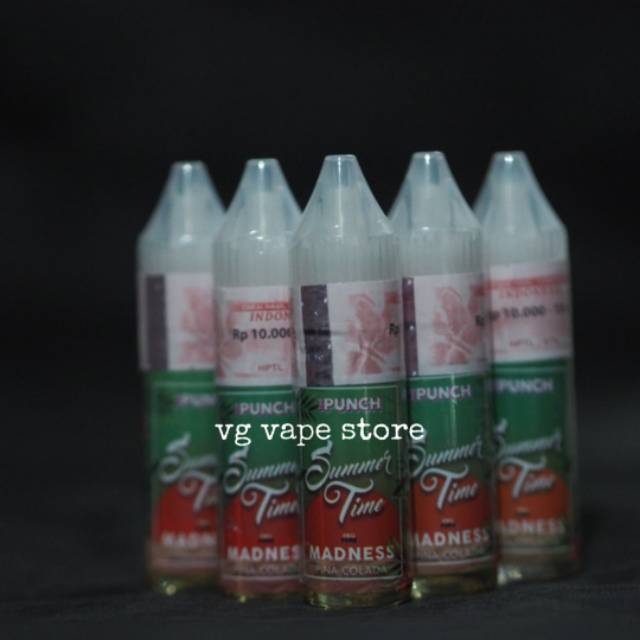 Summer Time Salt Nic Madness Pina Colada 15ml 9mg Saltnic Premium Liquid Cukai Shopee Indonesia