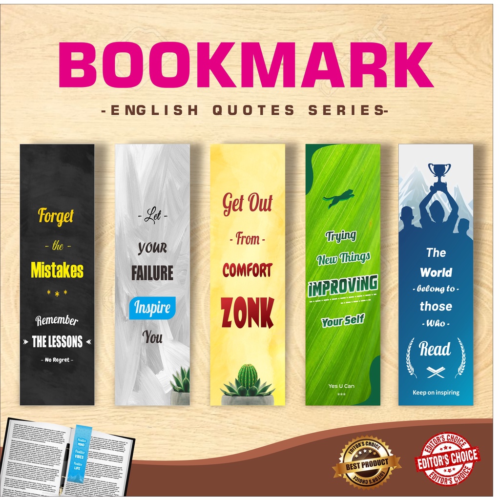 

Quote Pembatas Buku Kertas Bahasa Inggris (10 pcs)