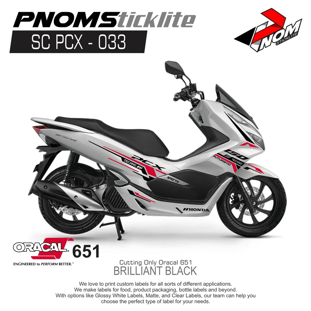 Cutting Sticker SC PCX Brilliant Black