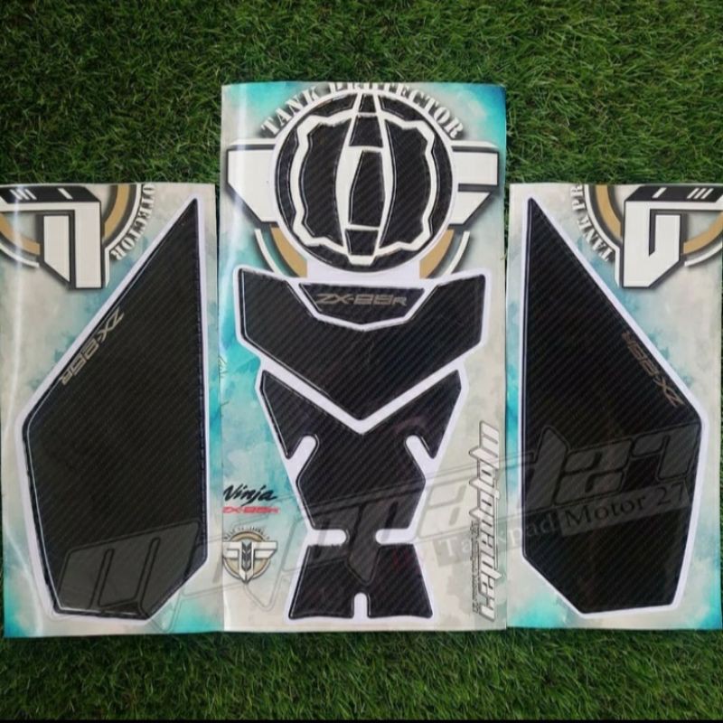 Stiker Tankpad Tank Protector Carbon Full Set Kawasaki ZX25R