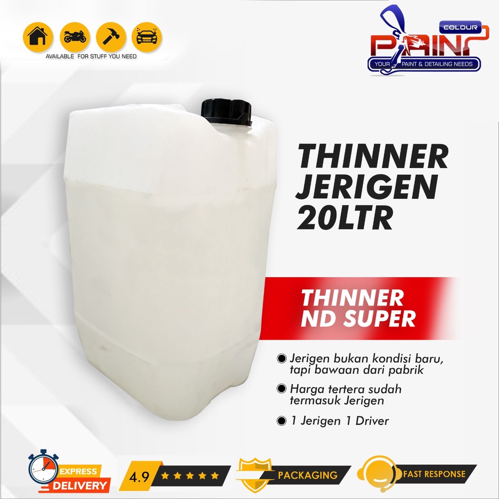 Thinner ND SUPER JERIGEN 20 Liter Kemasan Jerigen Pengencer Cat Dll