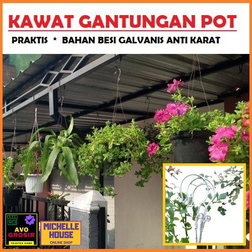 Kawat Tali Gantung Pot Kawat Gantungan Pot