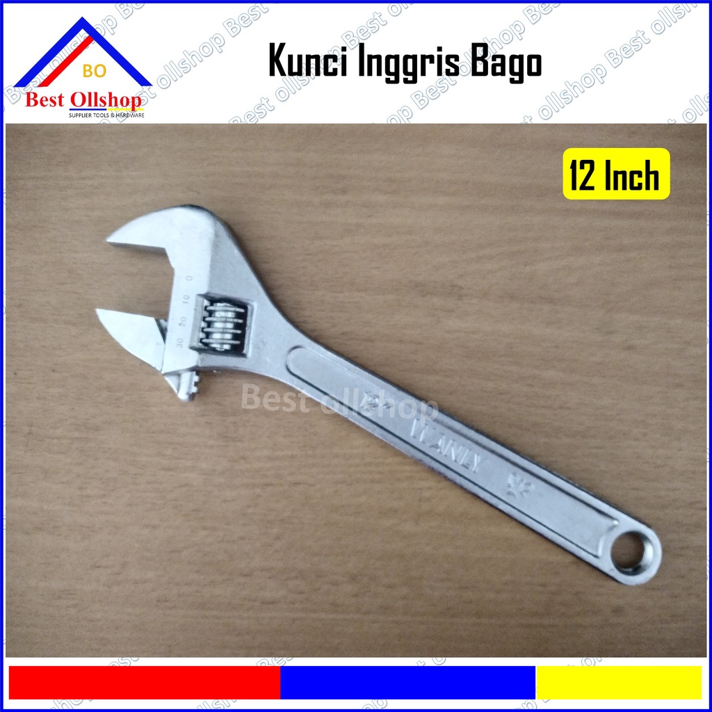 Kunci Bago 12 inch / Kunci Konci inggris Ingris Bako Bagong 12 inch Besar Hex Adjustable Wrench 300 MM RRT