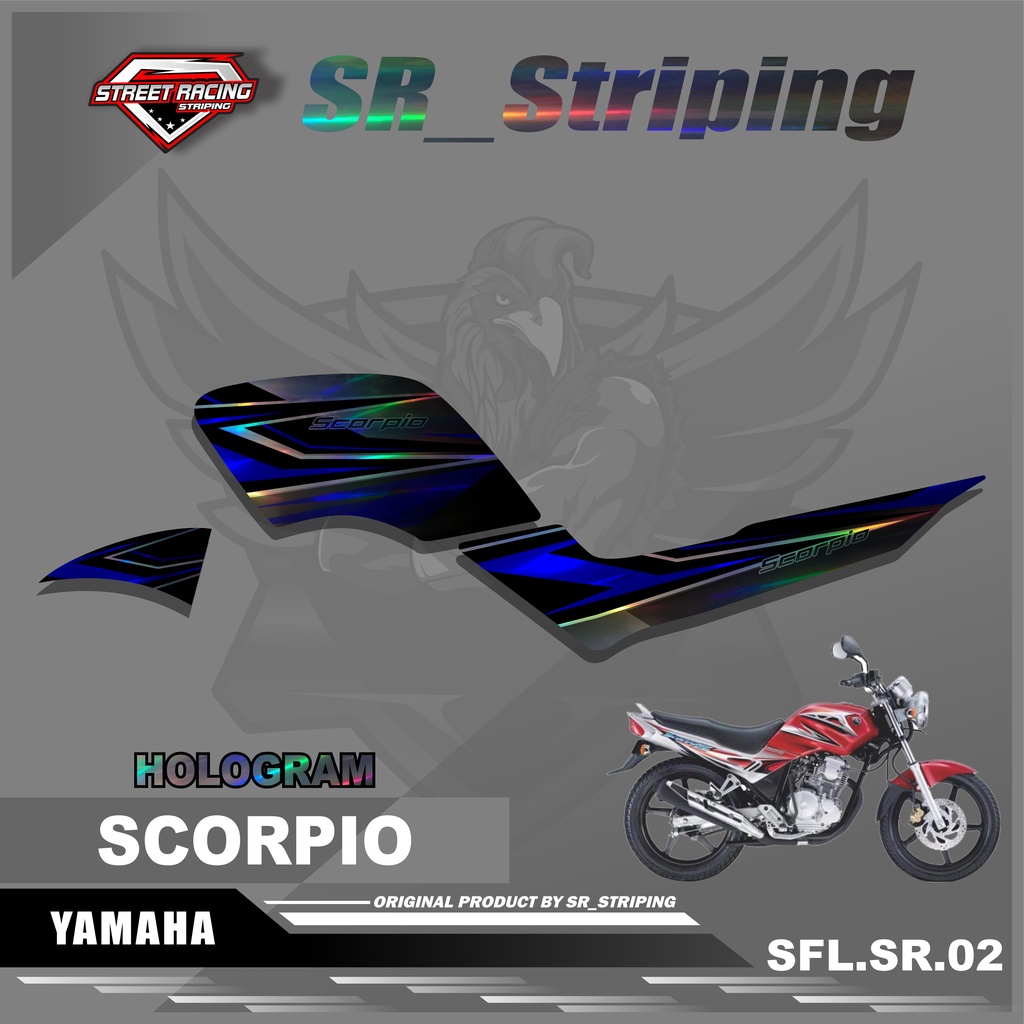 Striping Scorpio Z / Variasi Scorpio Z / Scorpio Z / Stiker Scorpio Z ( Hologram ) Striping Motor Sc