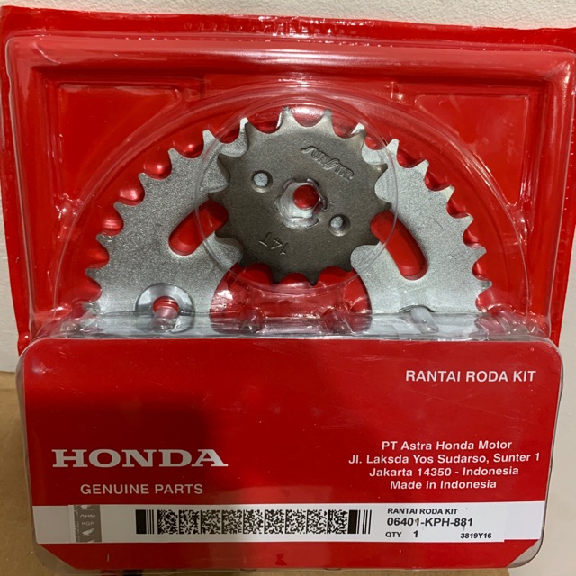 Gear set gir set honda karisma supra x 125 karbu KPH