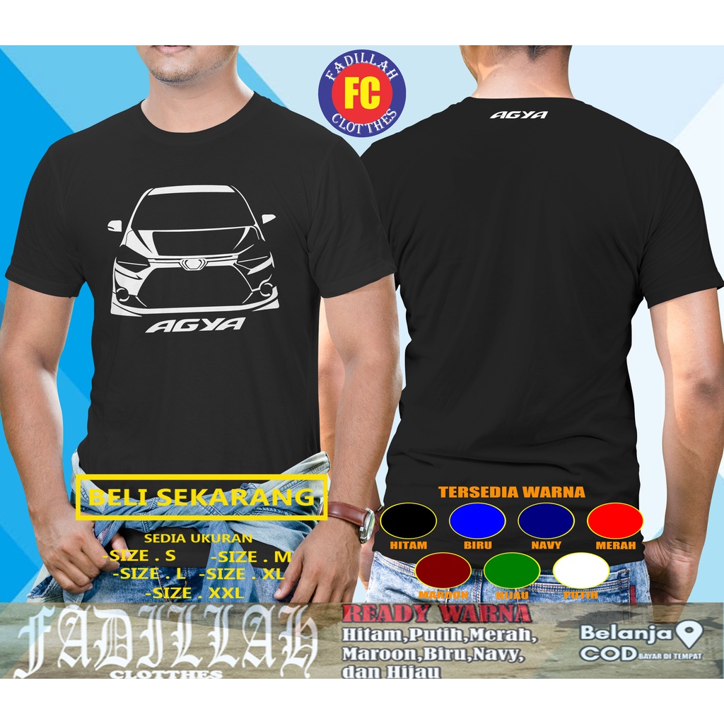 Kaos Mobil Toyota Agya New Facelift Baju Otomotif