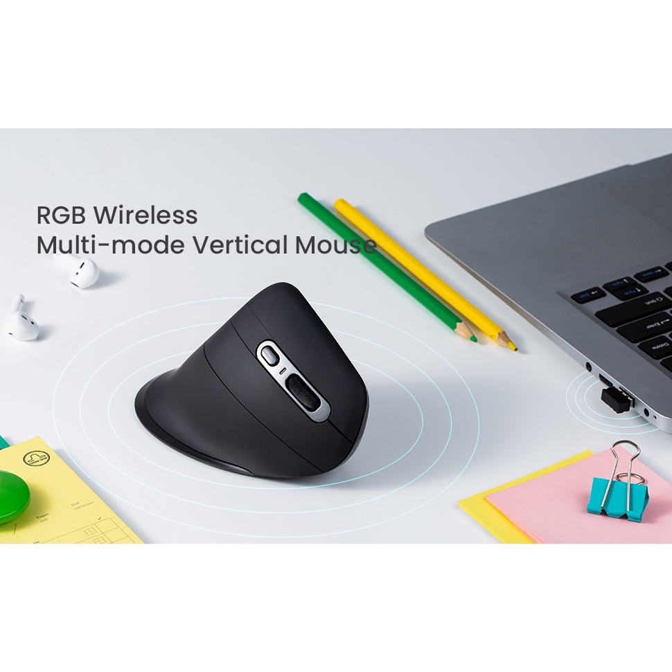 VictSing VTPC324 RGB Rechargeable Ergonomic Mouse