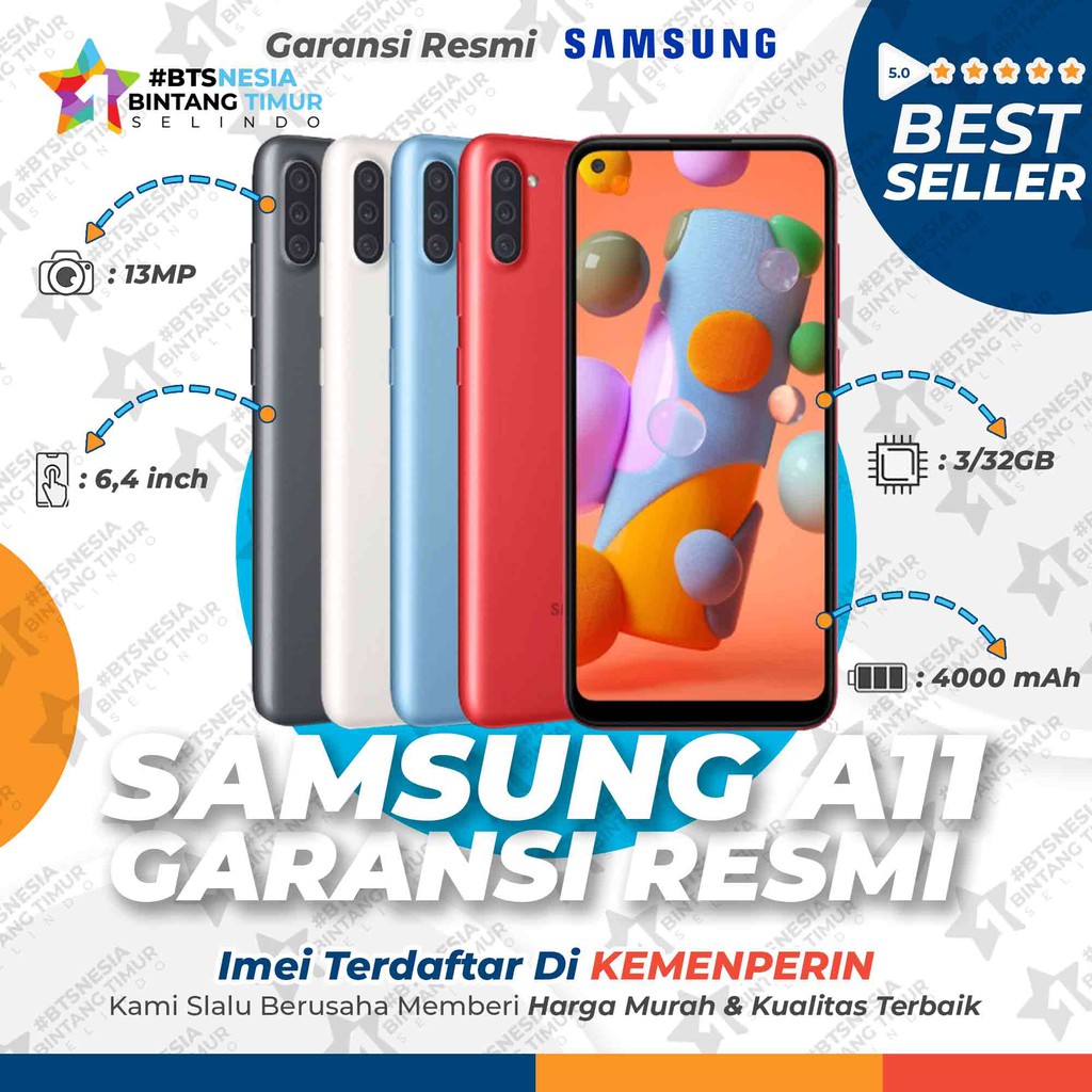 Samsung Galaxy A11 3GB+32GB Garansi Resmi 1 Tahun | Shopee Indonesia