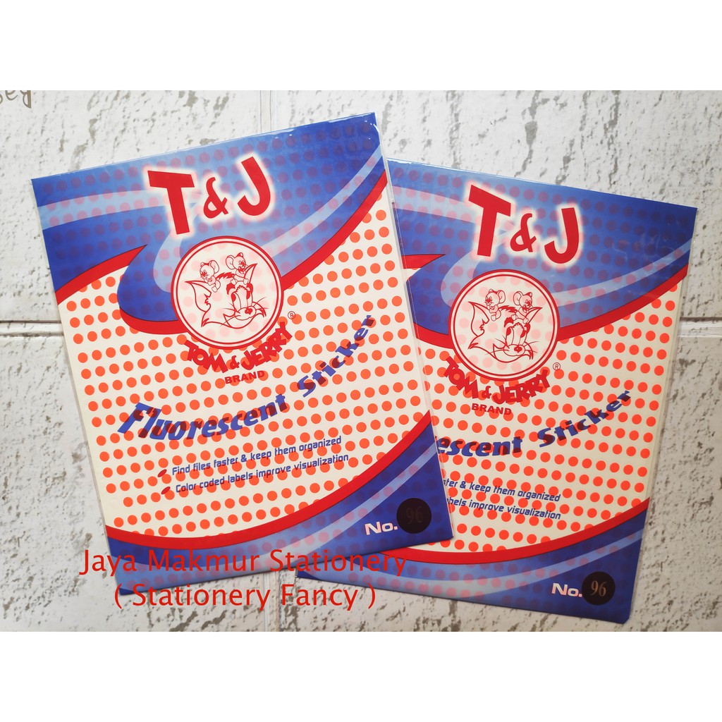 Sticker Label Tom &amp; Jerry Fluorescent No. 96