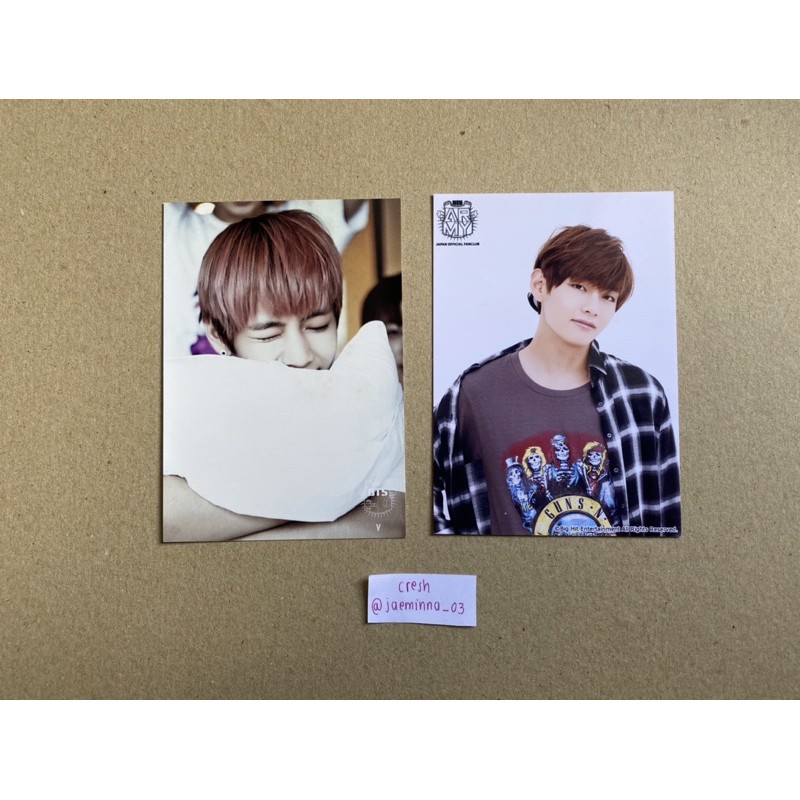 [booked] BTS Taehyung 1st Muster Postcard & Japan Renewal Live Photo