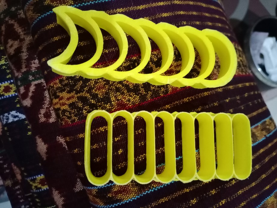 Cutter Cetakan Kue Kering Kastengel Persegi Panjang Oval Plastik