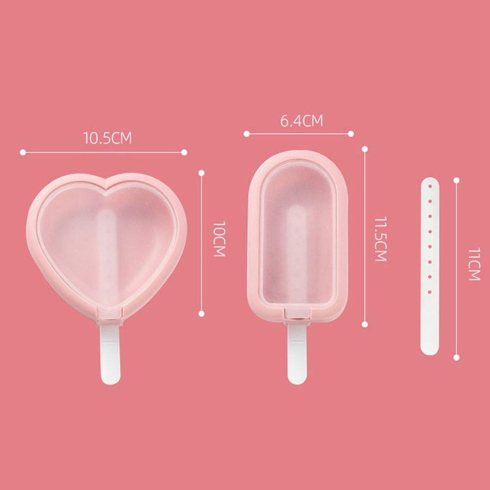 [Elegan] Cetakan Es Krim DIY Silikon Buatan Tangan Bakeware Dessert Freezer Barel Cetakan Coklat Jelly Ice Pop Maker