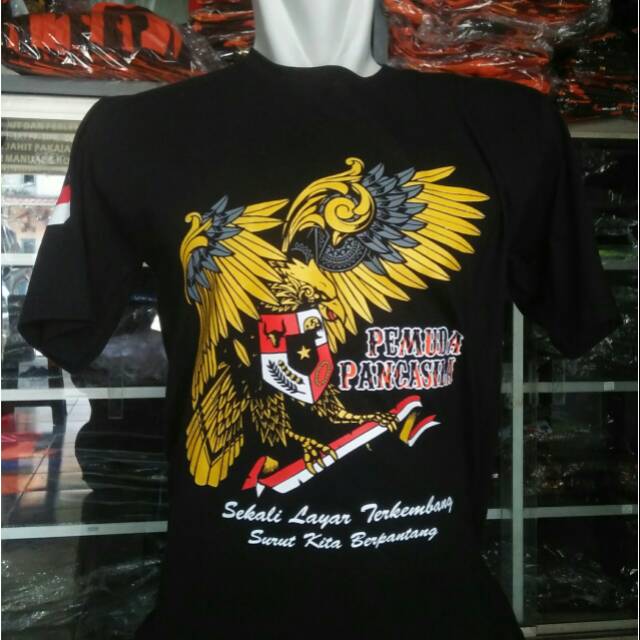 Kaos pemuda pancasila garuda batik