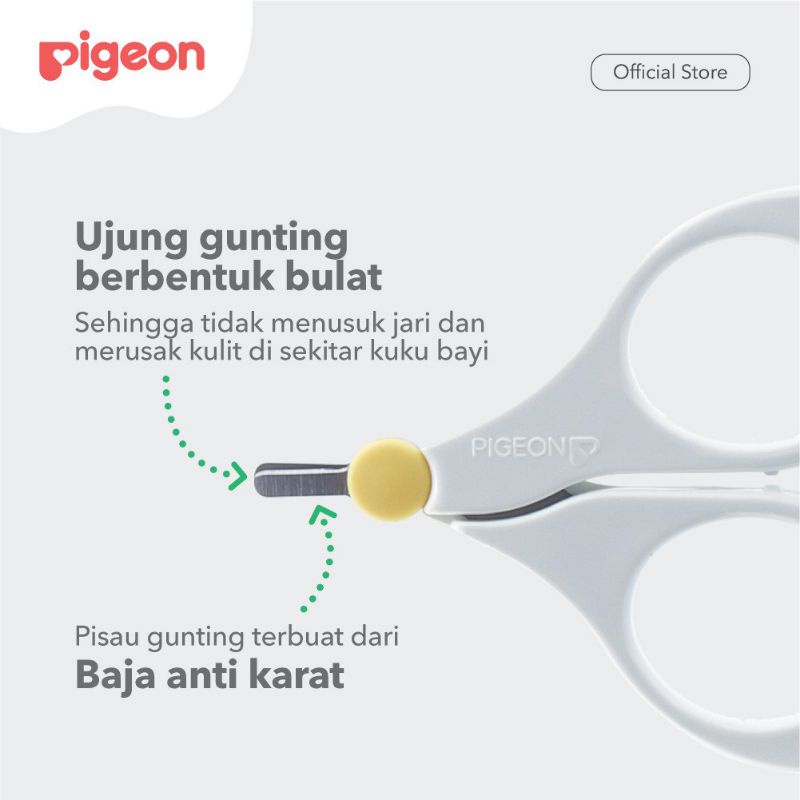 PIGEON Baby Safety Nail Scissors - Gunting Kuku Bayi