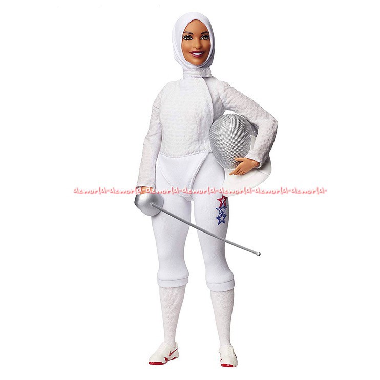 Barbie Anggar Ibtihaj Muhammad Boneka Barbie Pemain Anggar