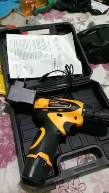 Kenmaster Modern Cordless 12v Mesin 10 Mm Bor Drill