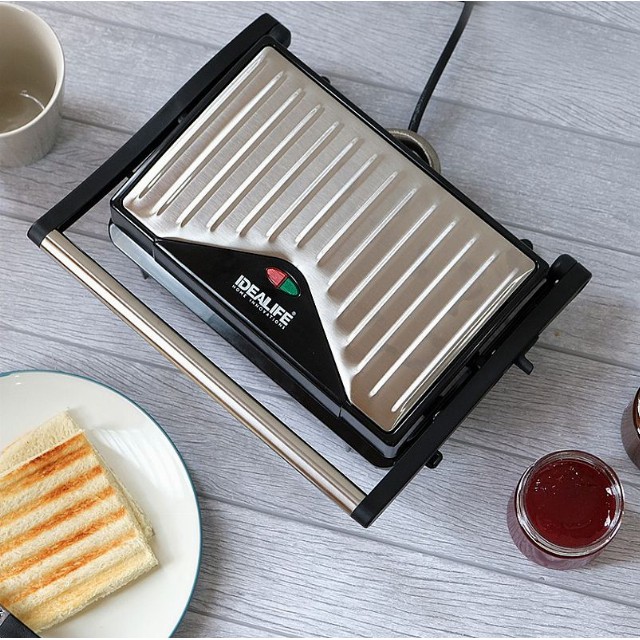 Panini Press (IL-203) / Toaster Pemanggang Roti / Pemanggang Daging | IDEALIFE
