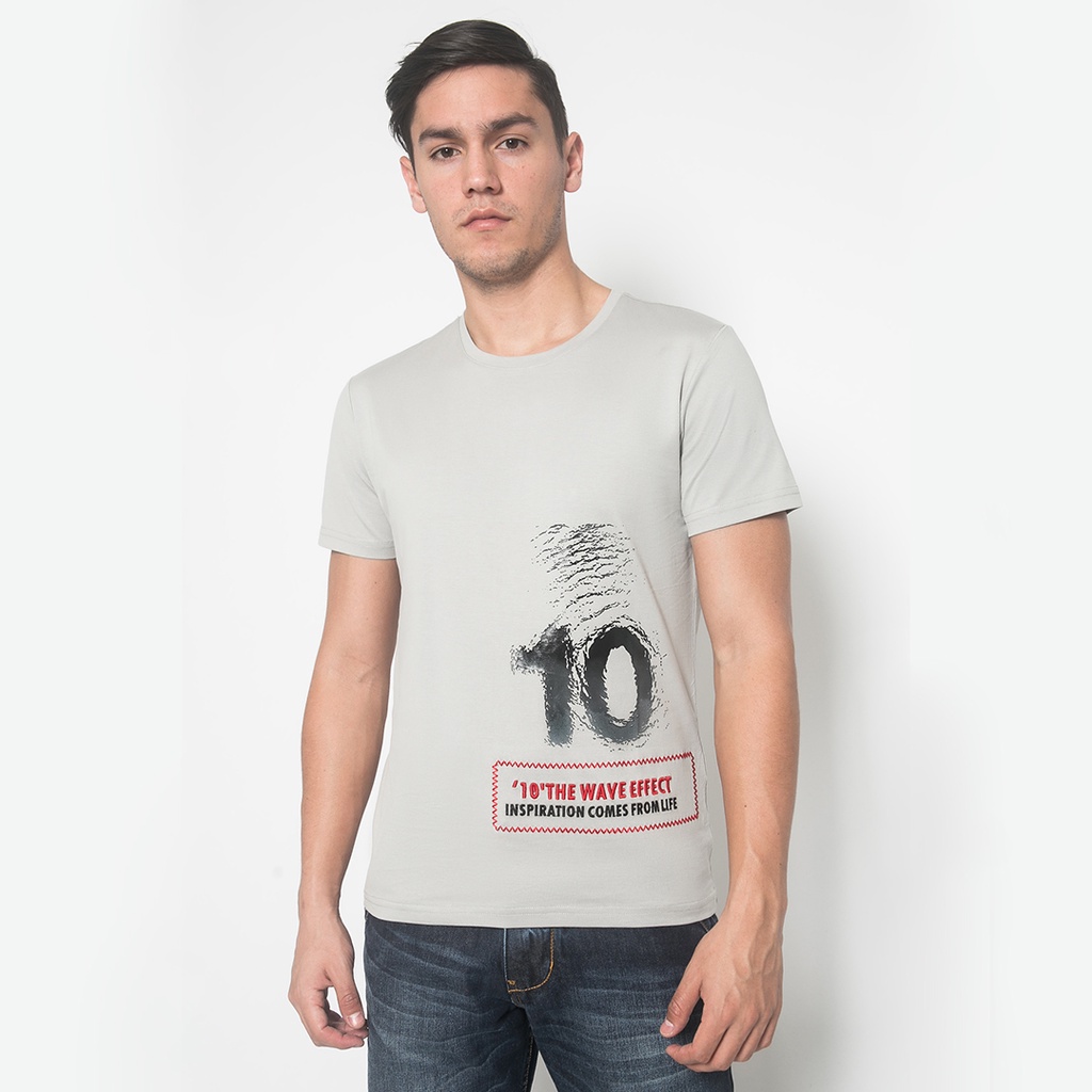 LGS - Kaos Casual Pria - Lengan Pendek - Gambar Sablon - JTS.328.N2966F.01.C