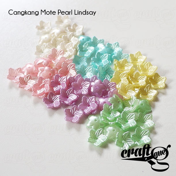 Cangkang Mote Kelopak Pearl Warna Warni