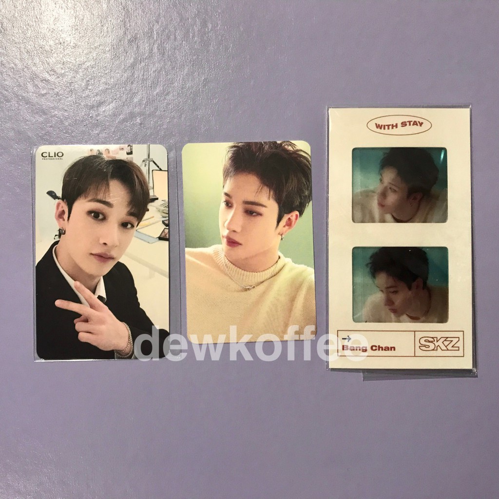 (READY) Photocard PC Clio Seasons Greetings Bookmark Bang Chan Stray Kids