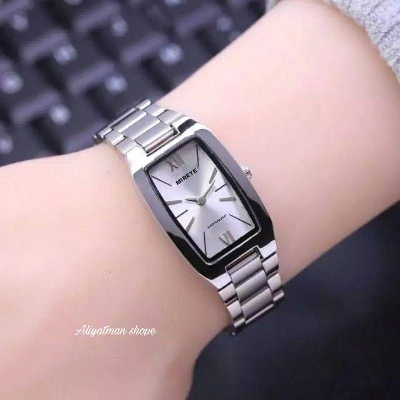 [READY STOK] JAM TANGAN WANITA MIRETE ORIGINAL IMPORT TAHAN AIR FREE BATRAI CADANGAN//JAM TANGAN WANITA RANTAI STAINLISS TERBARU, TERLARIS MODEL FASHION BAYAR DI TEMPAT