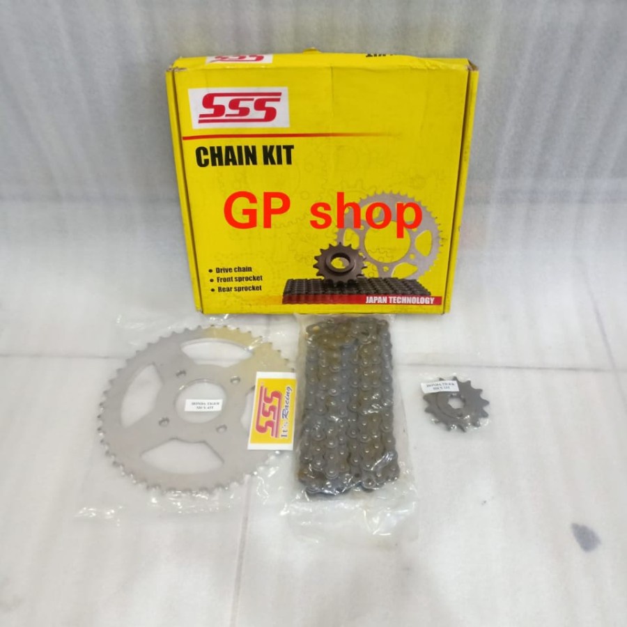 Gear set Tiger gear set Honda Tiger revo 1set tinggal pasang merek sss